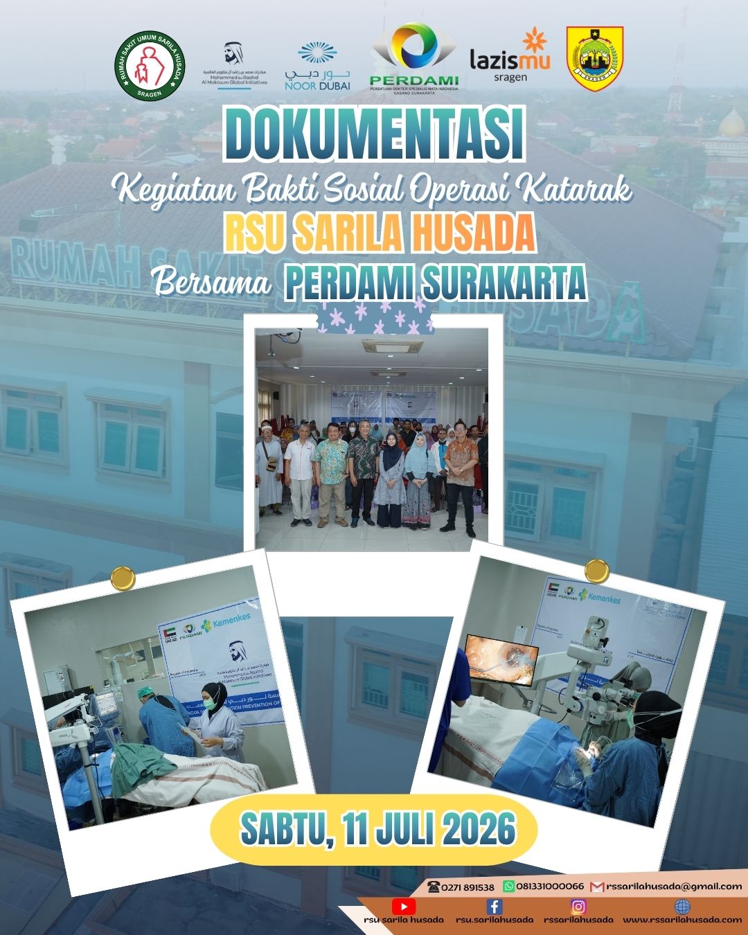 Noor Dubai Foundation Dukung Operasi Katarak Gratis bagi Masyarakat Sragen